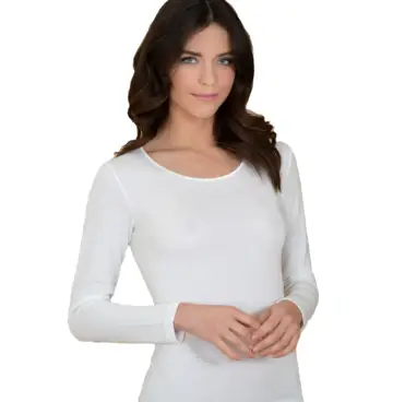 Maglia donna manica lunga in lana cotone Antonella BD07 tg 8