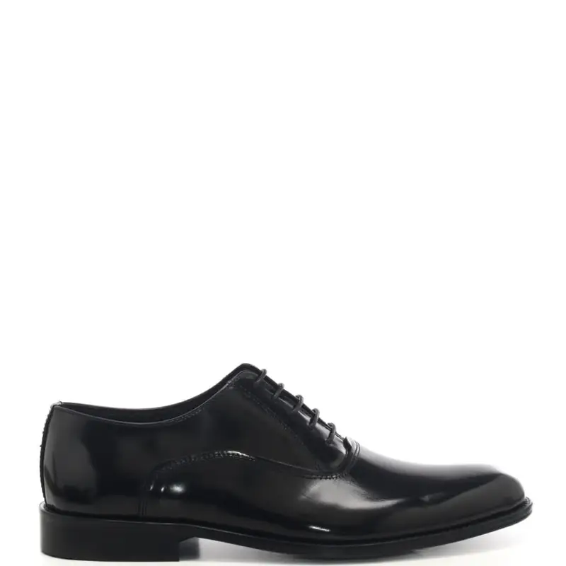 Antony Sander scarpe basse da uomo in pelle semilucida con effetto abrasivato nere