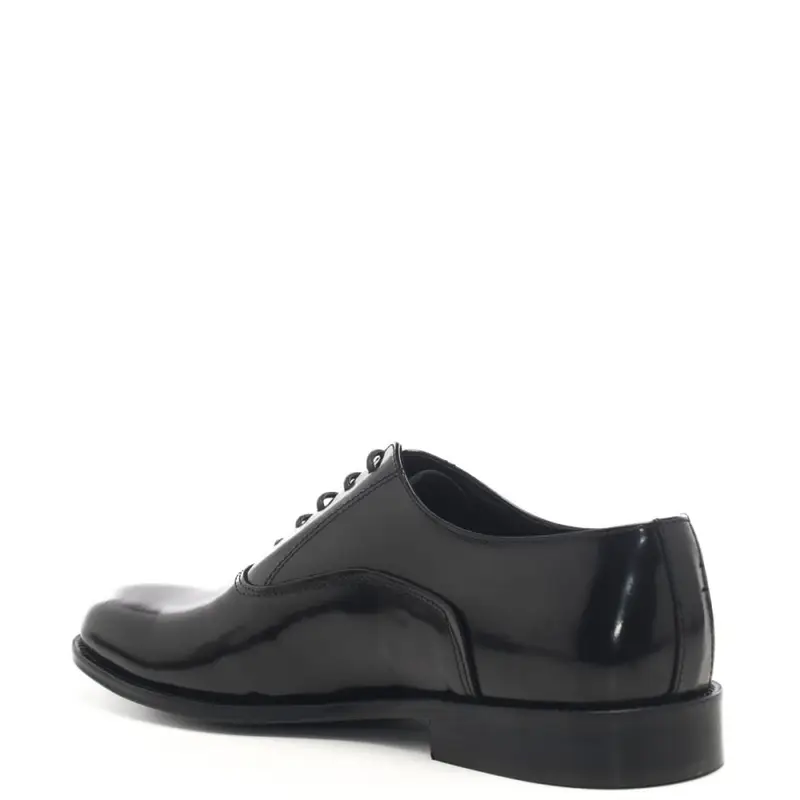 Antony Sander scarpe basse da uomo in pelle semilucida con effetto abrasivato nere miniatura 2