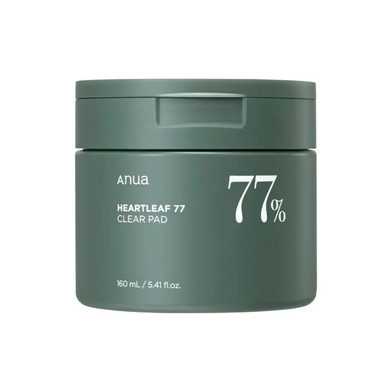 Viso HEARTLEAF 77% Clear Pad - Maschera illuminante viso,Peeling e gommage viso
