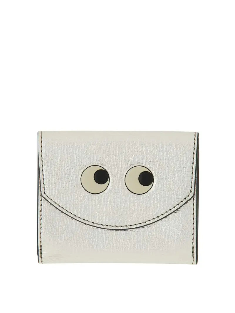 Mini portafoglio a tre ante Argento