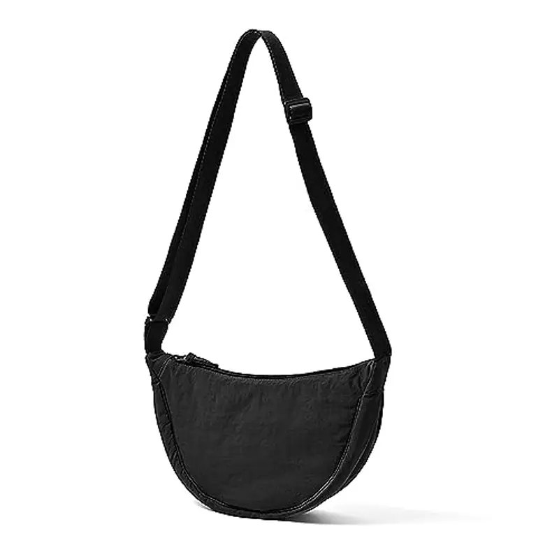 ANYWN Borsa Tracolla Mezzaluna Donna Nero