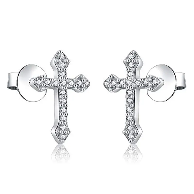 AoedeJ Orecchini Uomo Argento 2106201