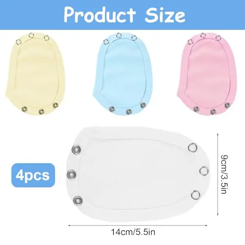 Aolso Extension per Il Corpo, 4pcs Prolunga Body Neonato, Utility Pannolino Prolunga, Unisex miniatura 2