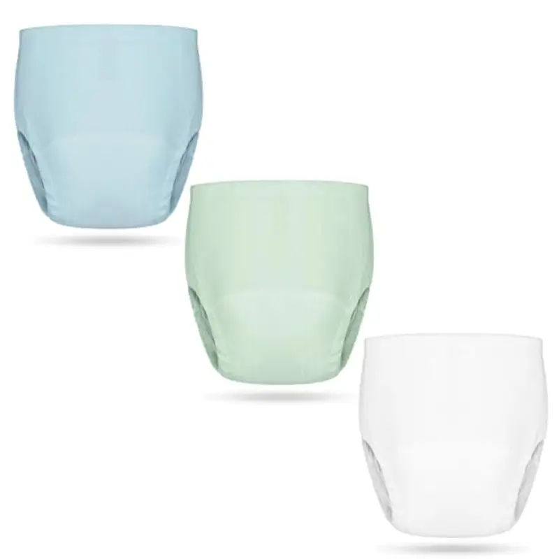 AOLSO Mutandine Apprendimento Vasino 3 Pcs Verde/Bianco/Blu -110