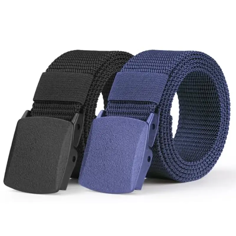 Aomig Cintura Tattica in Tela - 2Pcs Regolabile in Nylon Con Fibbia in Plastica, Non Porosa, Militare, Outdoor da Uomo