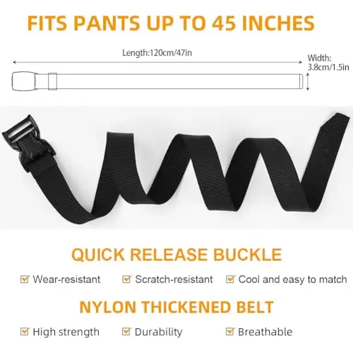 Aomig Cintura Tattica Militare Uomo Con Fibbia in Metallo a Sgancio Rapido, Nylon Regolabile per Caccia Trekking miniatura 2