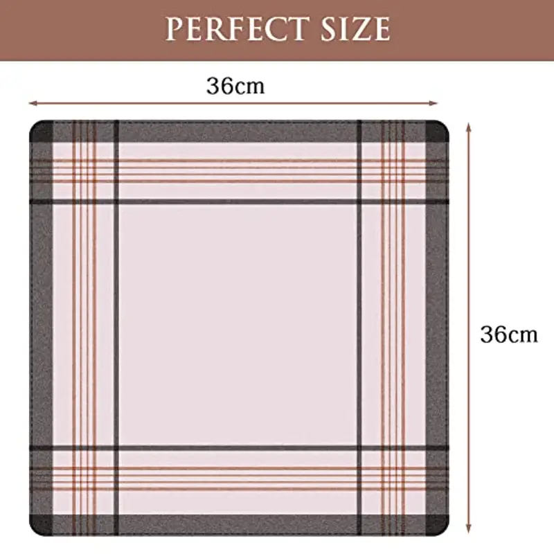Aomig Fazzoletti Uomo, 12 Pcs Fazzoletto da Uomo Fazzoletti di Stoffa, 3 Color Fazzoletto per Affari/Ufficio/Casa/Viaggi, 36cm*36cm… miniatura 2