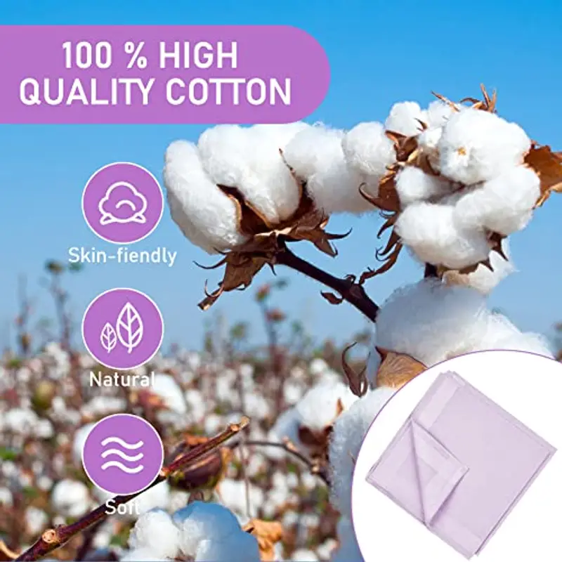 Aomig fazzoletti Uomo, 9 Pezzi Fazzoletti di Cotone Uomini Grandi Fazzoletti in Cotone, Fazzoletti Stoffa di Tinta Unita, Morbido e Semplice, Regalo da Uomo, 40cm*40cm(A) miniatura 3