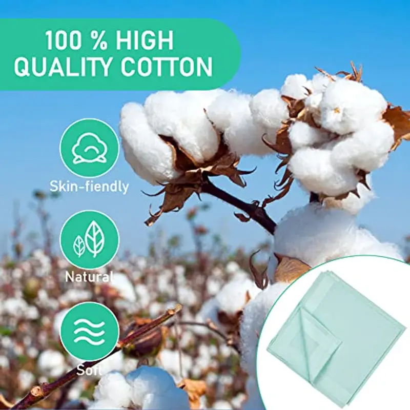 Aomig fazzoletti Uomo, 9 Pezzi Fazzoletti di Cotone Uomini Grandi Fazzoletti in Cotone, Fazzoletti Stoffa di Tinta Unita, Morbido e Semplice, Regalo da Uomo, 40cm*40cm(B) miniatura 3