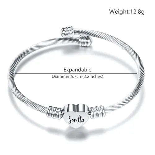 Aosyoisk Bracciale in Argento da Donna, Gioielli Regalo per Madre, Figlia, Zia, Nonna, Sorella, Amica miniatura 2