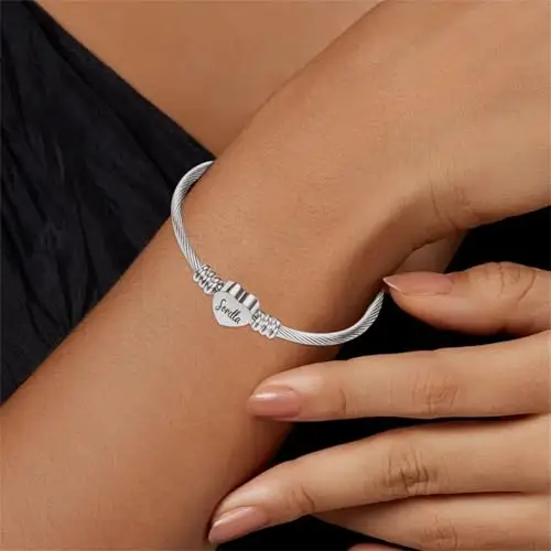 Aosyoisk Bracciale in Argento da Donna, Gioielli Regalo per Madre, Figlia, Zia, Nonna, Sorella, Amica miniatura 3