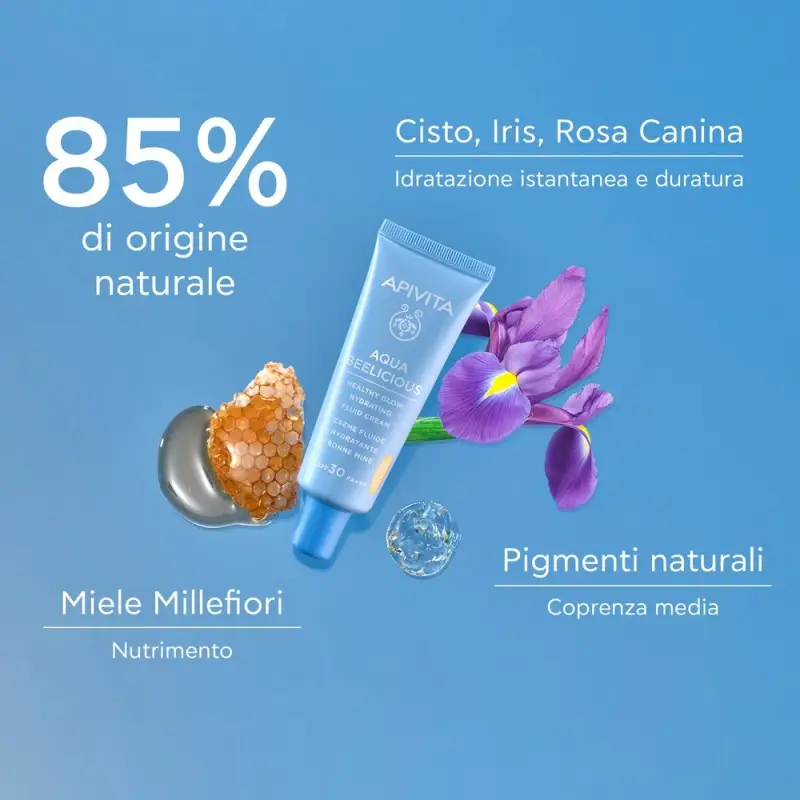 Aqua Beelicious Crema Fluida Idratante Healthy Glow SPF30 - Crema idratante viso miniatura 3