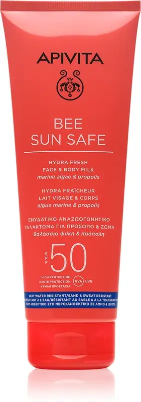 Bee Sun Safe Hydra latte viso e corpo rinfrescante SPF50 200 ml