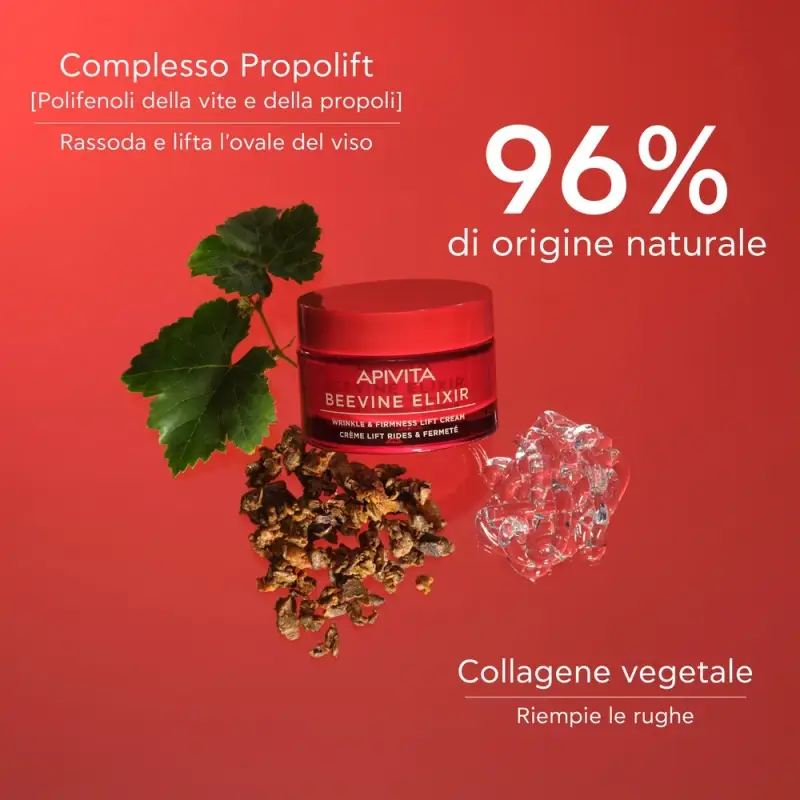 Beevine Elixir Crema Anti-Rughe Rassodante Liftante - Texture Ricca - Trattamento antietà pelli mature, Trattamento viso effetto lifting, Crem miniatura 3