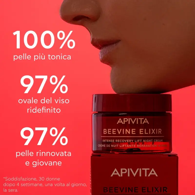 Beevine Elixir Crema Notte intensiva Liftante Rigenerante - Trattamento antietà pelli mature, Trattamento viso effetto lifting, Crema antirugh miniatura 4