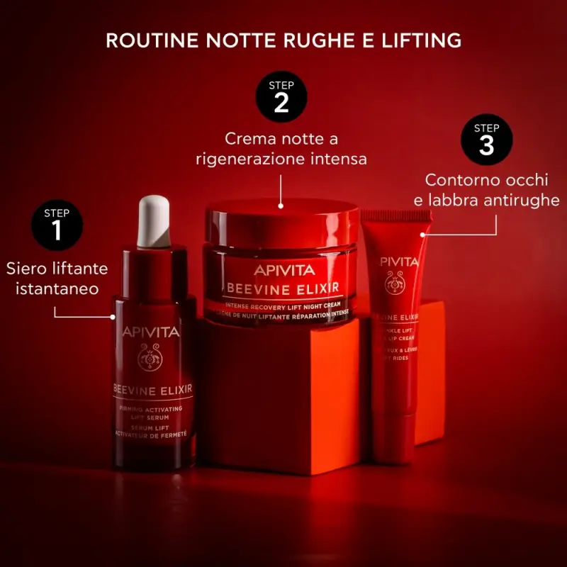 Beevine Elixir Crema Notte intensiva Liftante Rigenerante - Trattamento antietà pelli mature, Trattamento viso effetto lifting, Crema antirugh miniatura 5