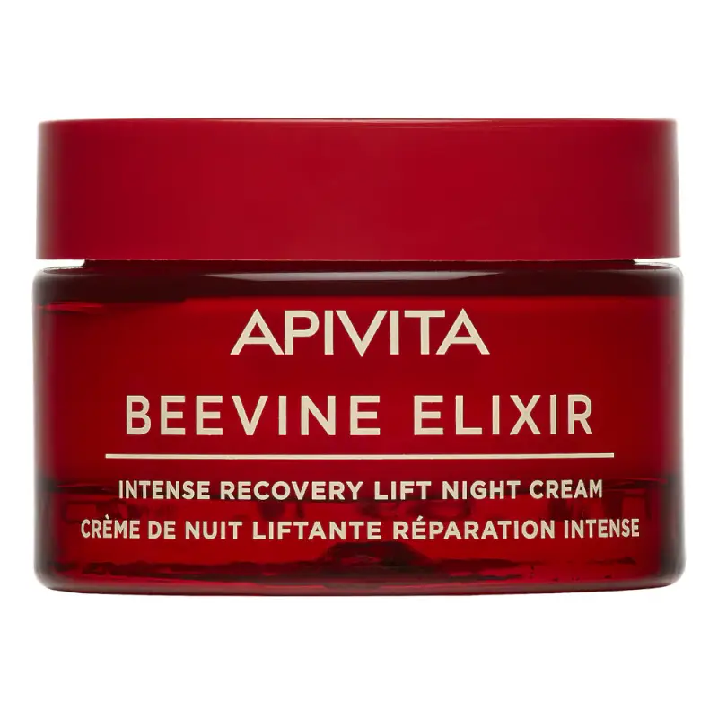 Beevine Elixir Crema Notte intensiva Liftante Rigenerante - Trattamento antietà pelli mature,Trattamento viso effetto lifting,Crema antirugh