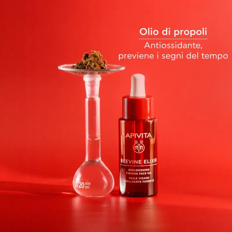 Beevine Elixir Olio Viso Ricostituente Rassodante - Trattamento antietà pelli mature, Trattamento viso effetto lifting, Olio viso antirughe miniatura 5