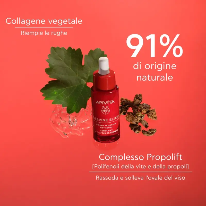 Beevine Elixir Siero Anti-Rughe Rassodante Liftante - Trattamento antietà pelli mature, Trattamento viso effetto lifting, Siero antirughe miniatura 3