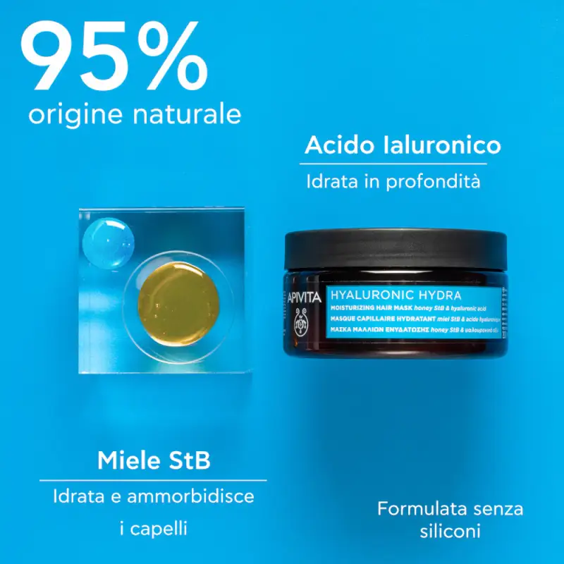 Capelli - Hyaluronic Hydra Maschera Capelli Idratante - Maschera capelli secchi, Capelli normali miniatura 3