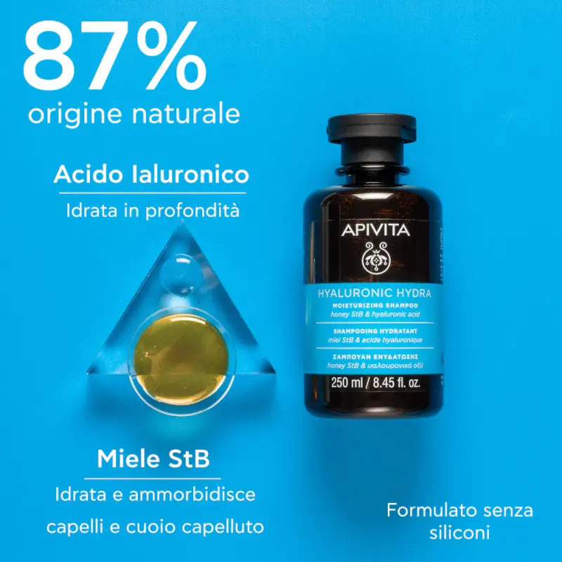 Capelli - Hyaluronic Hydra Shampoo Idratante - Shampoo delicato, Capelli normali miniatura 3