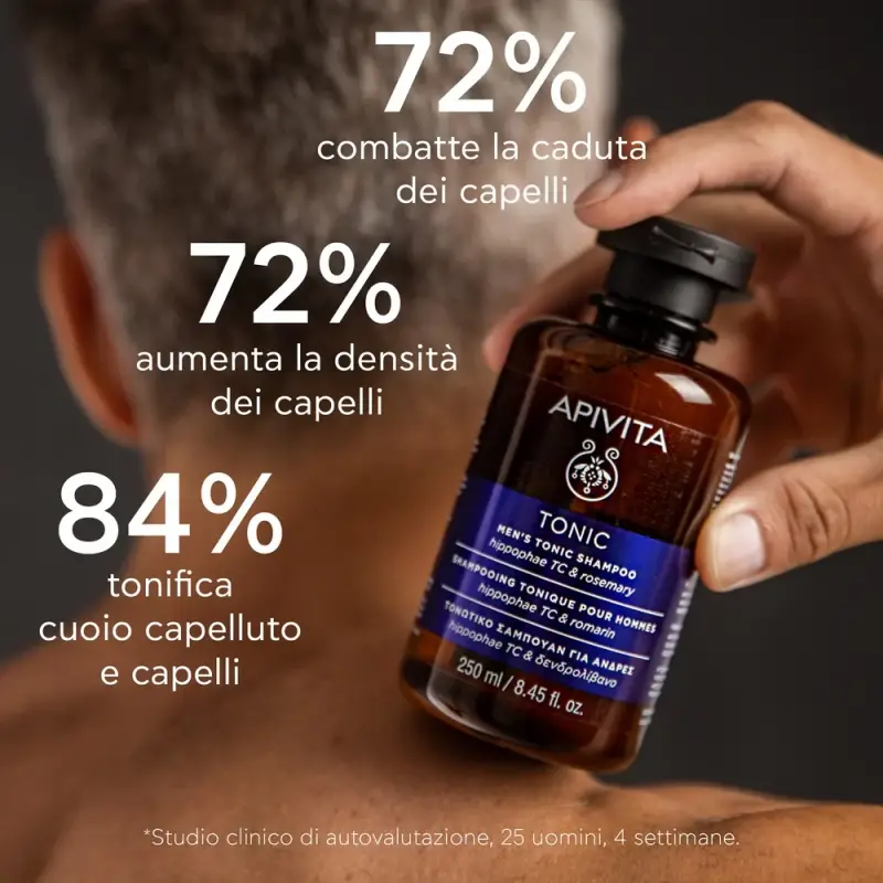 Capelli - Tonic Shampoo Tonificante Uomo - Shampoo anticaduta, Caduta dei capelli miniatura 4