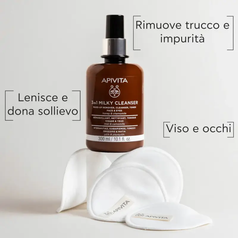 Detergenti e Struccanti Latte Detergente 3 in 1 per Viso e Occhi - Latte detergente miniatura 2