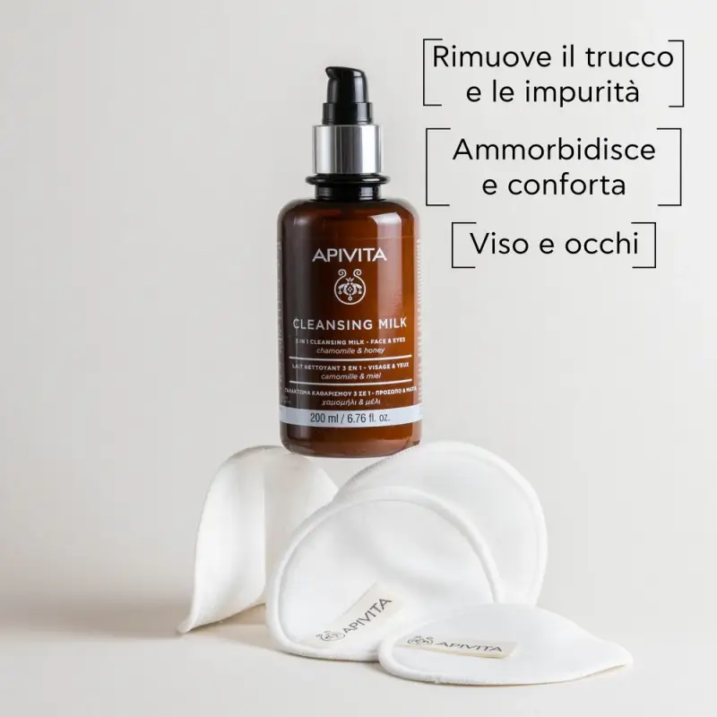 Detergenti e Struccanti Latte Detergente 3in1 - Viso e Occhi - Latte detergente miniatura 2