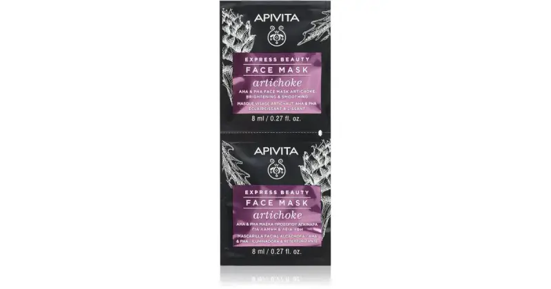 Express Beauty Artichoke maschera viso idratante intensiva con AHA Acids 2x8 ml