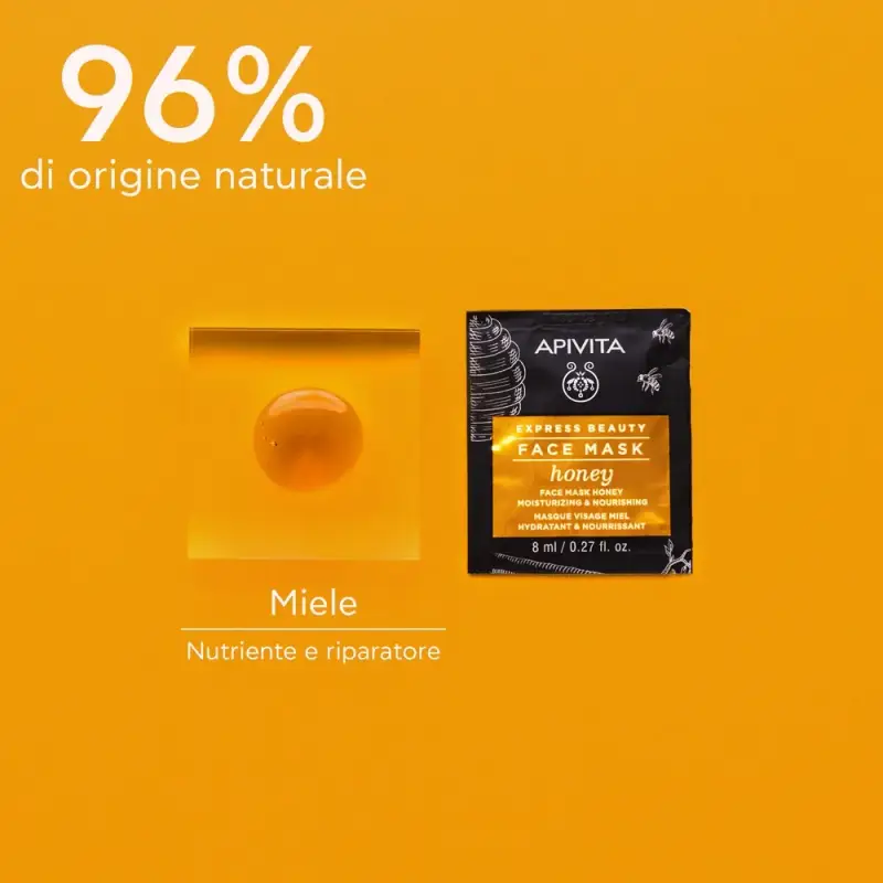 Express Beauty - Viso Maschera Viso Idratante e Nutriente al Miele - Maschera viso idratante miniatura 3