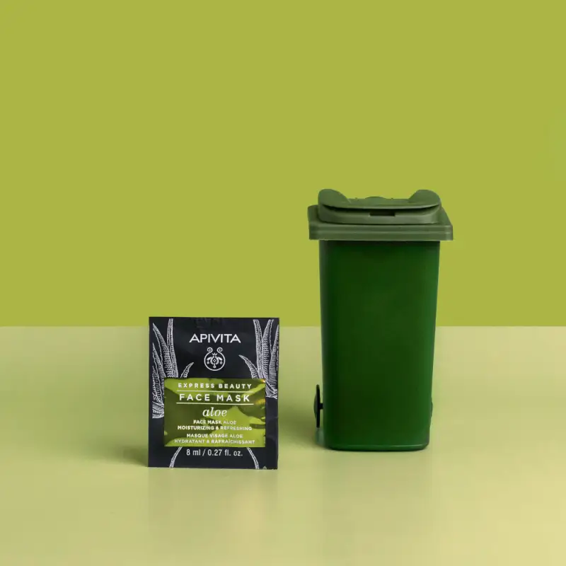 Express Beauty - Viso Maschera Viso Idratante e Rinfrescante con Aloe - Maschera viso idratante miniatura 5