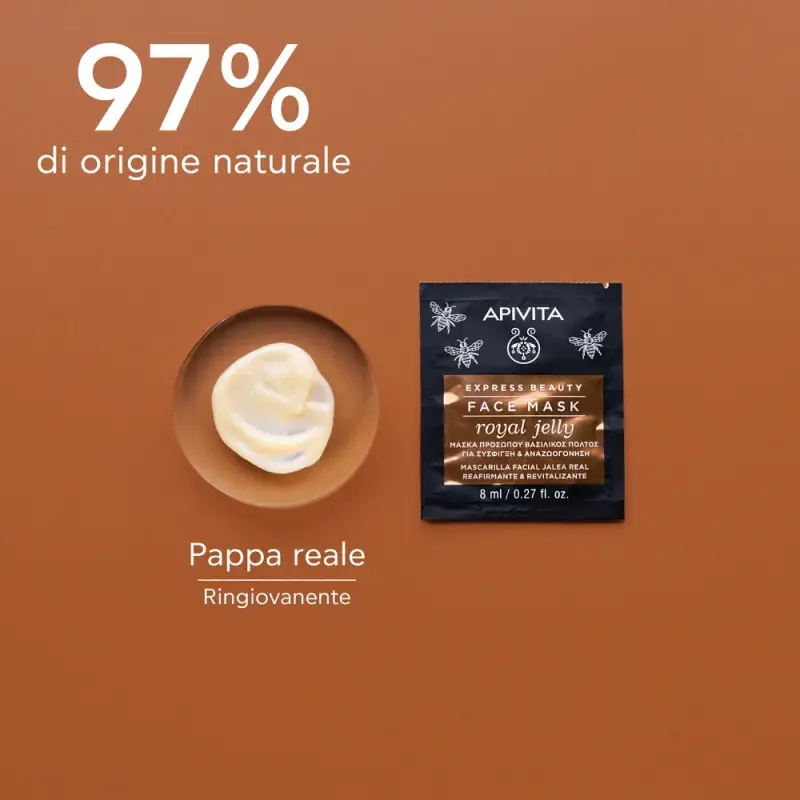 Express Beauty - Viso Maschera Viso Rassodante e Rivitalizzante alla Pappa Reale - Maschera viso idratante miniatura 3