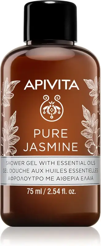 Gel doccia Apivita Pure Jasmine idratante con oli essenziali 75 ml