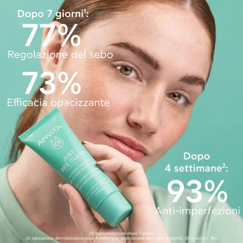 Just Bee Clear Crema Idratante Opacizzante Anti-Imperfezioni - Crema viso pelle grassa miniatura 4
