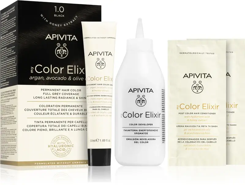 Apivita My Color Elixir tinta per capelli senza ammoniaca colore nero