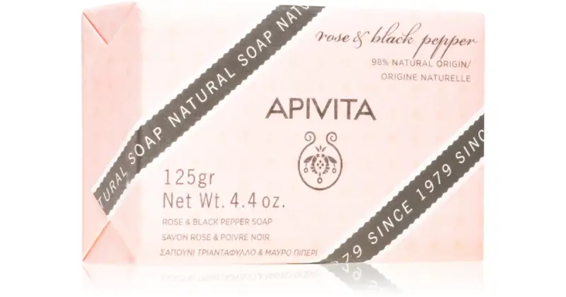Natural Sapone Rosa e Pepe Nero sapone detergente solido 125 g
