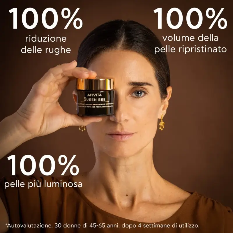 Queen Bee Crema Notte Anti-età Assoluta e Rimpolpante - Trattamento antietà pelli mature, Crema antirughe miniatura 4