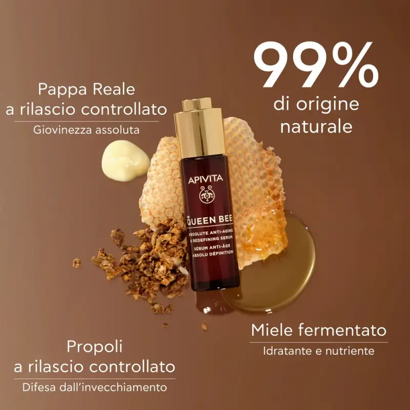 Queen Bee Siero Anti-età Assoluto e Rassodante - Trattamento antietà pelli mature, Siero antirughe miniatura 3