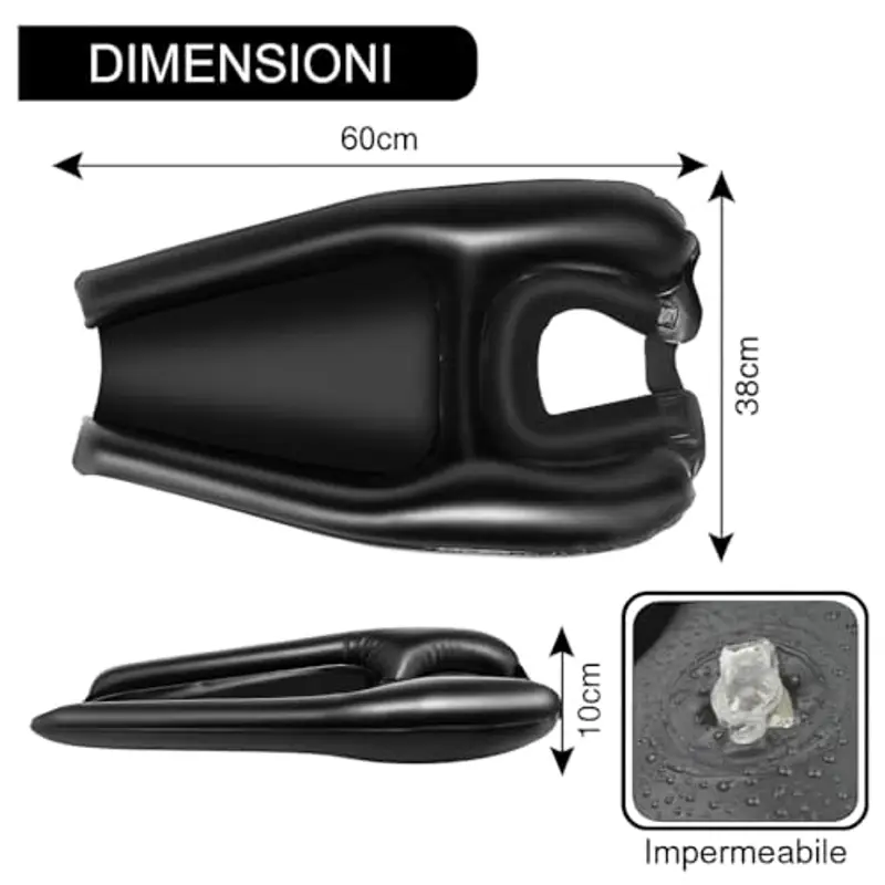 App Life Lavatesta Portatile per Parrucchieri Professionale, Dispositivo Medico di Classe I, Lavatesta Gonfiabile per Allettati, Anziani, Disabili miniatura 3