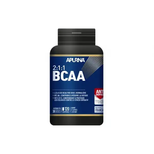 Barattolo da 120 compresse Apurna BCAA 2 1 1