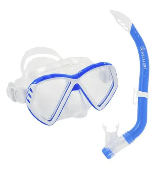 Combo CUB - maschera da immersione + boccaglio - bambino Blue
