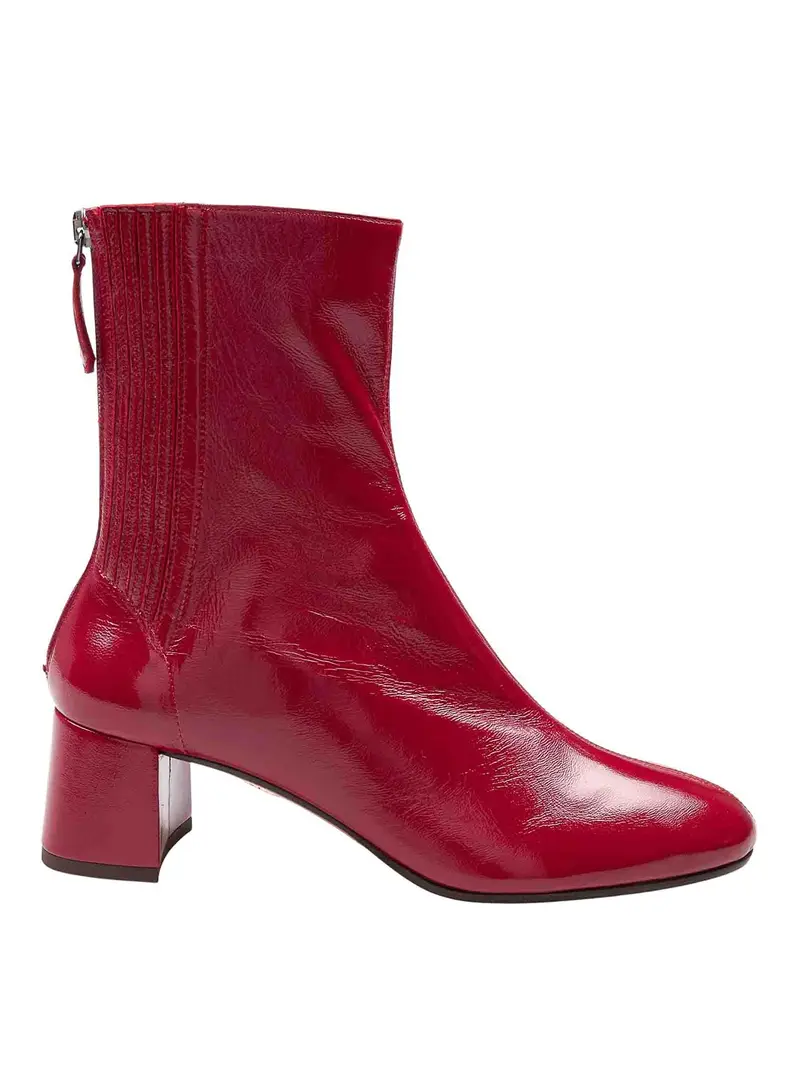Sain Honore Bootie 50 In Nappa Gloss Rosso