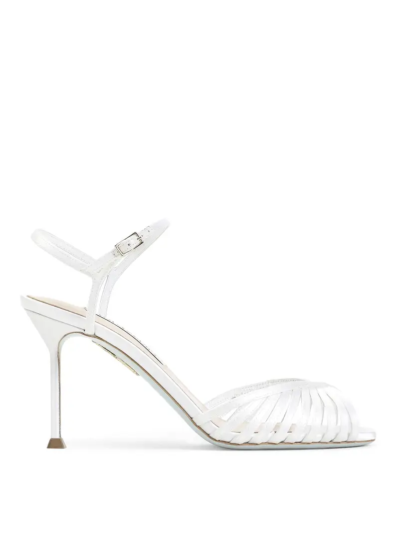 Sandalo Hold Me di Aquazzura Bianco