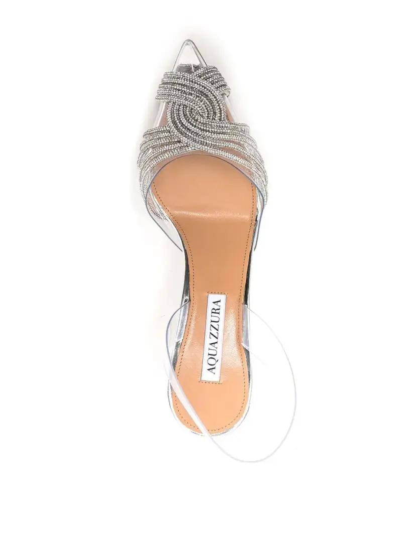 Aquazzura Sneakers argento per donna miniatura 2