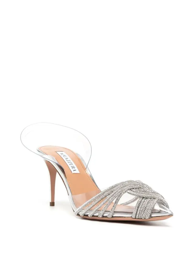 Aquazzura Sneakers argento per donna miniatura 3