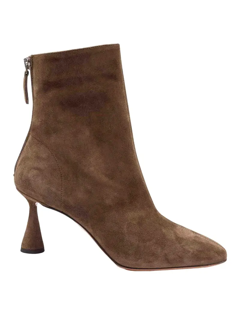 Stivaletto Bootie 75 In Suede Colore Verde