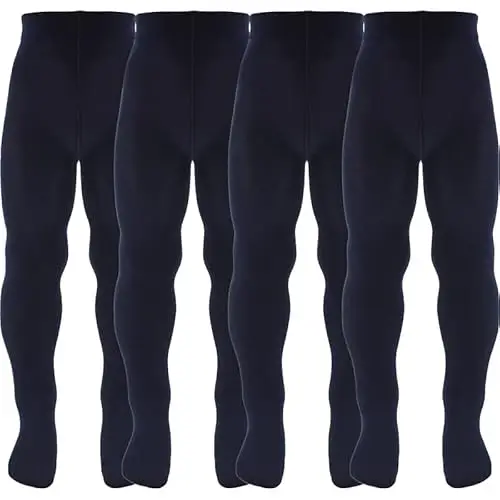 AQUILONE Collant Micro 50 Denari, Calzamaglia Bambina a Tinta Unita in Morbida Microfibra Elasticizzata e Coprente -