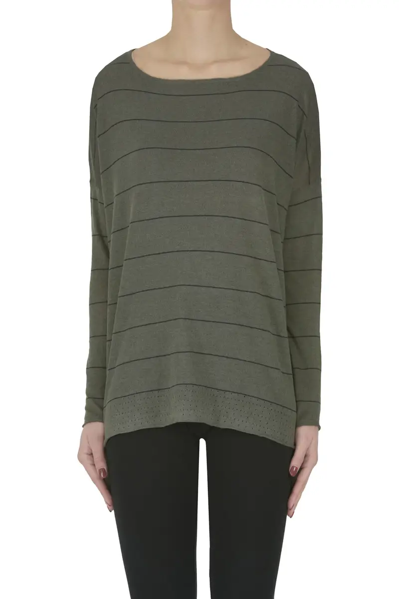 Pullover ampio a righe