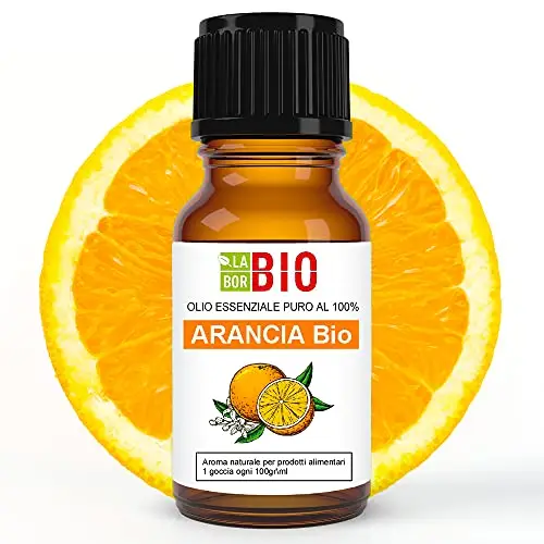 Arancia di Sicilia Bio Olio essenziale 100% Puro 10 ml - Uso Alimentare Interno Terapeutico Diffusori Aromaterapia